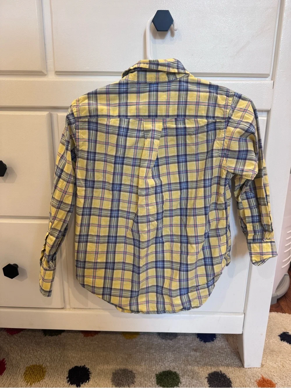 Ralph Lauren Yellow Plaid Button-Down Shirt Size 2T